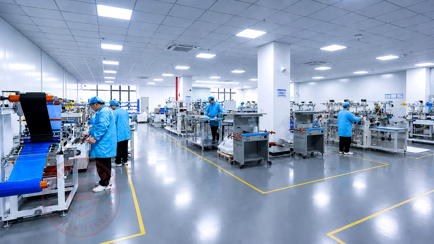 Thermally conductive material die-cutting workshop