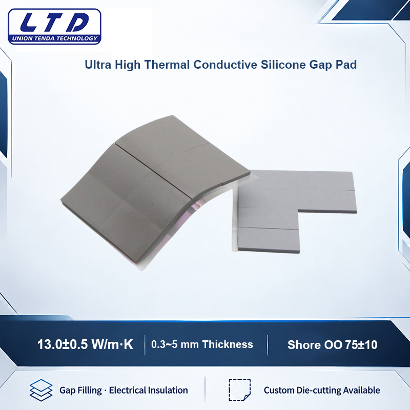 13 W/m·K 0.3mm Ultra High Thermal Conductivity Boron Nitride-Filled Silicone Pad