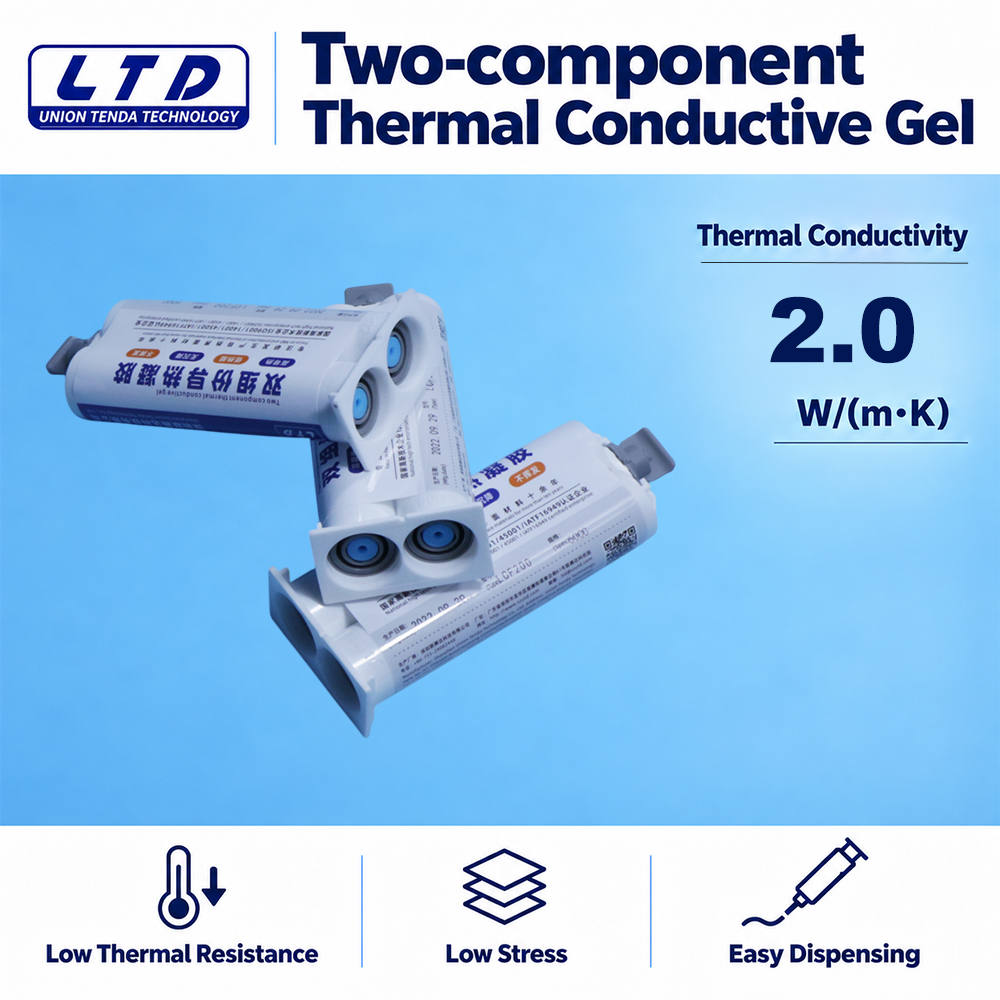 2 W/m·K Two-component Thermal Conductive Gap Filler Gel Thermal Putty