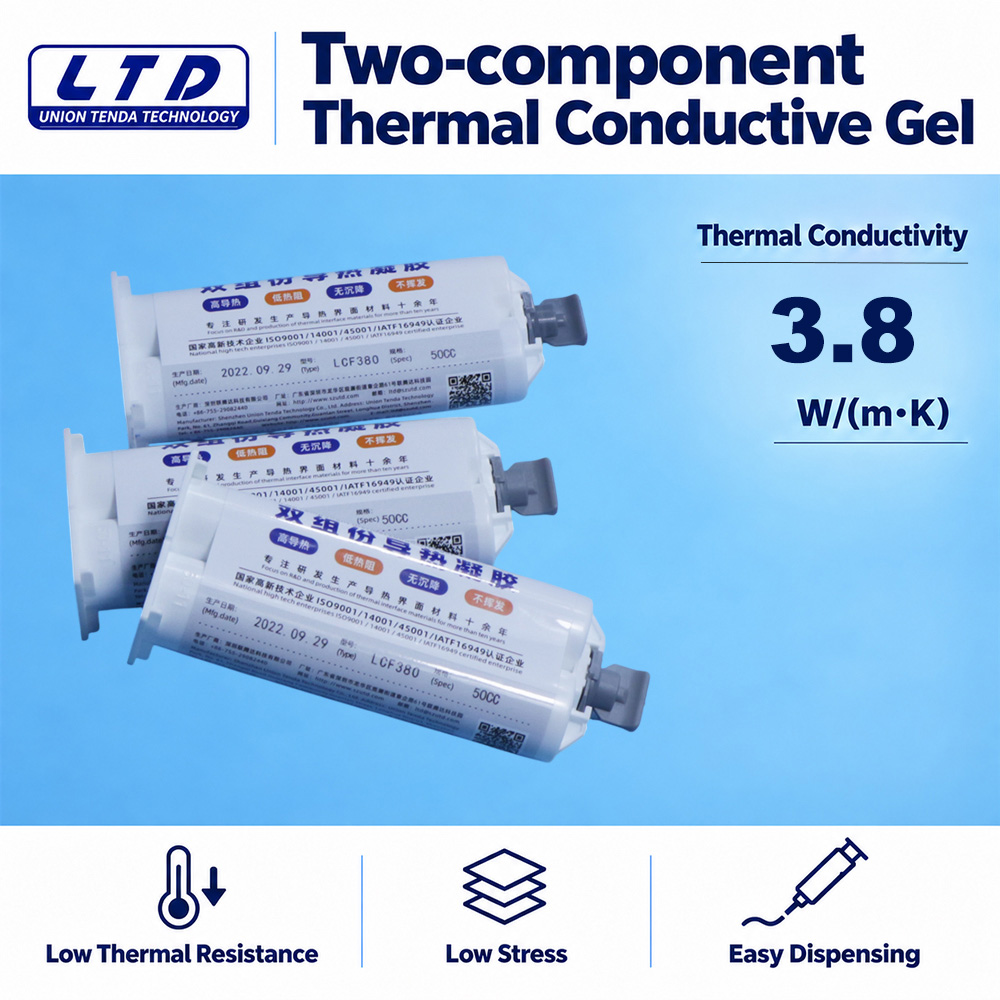 3.8 W/m·K Two Part Liquid Gap Filler Thermal Putty Thermally Conductive Gel