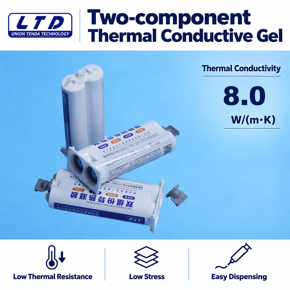 8 W/m·K Two-Component Low Thermal Resistance Thermal Conductive Gap Filler Gel
